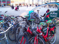 Berlin Alexanderplatz Verteilung Sattelschoner Pukka Tee